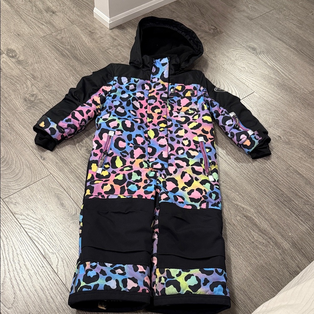 Deux par Deux Multicolor Leopard Print Kids Jacket - Picture 3 of 10